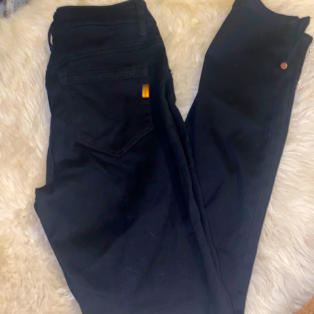 1822 black denim skinny jeans size 4